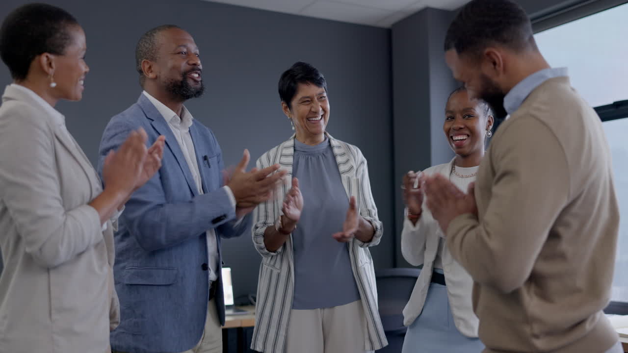 Business people, shaking hands