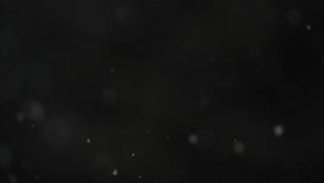 Schnee-Fällt-In-Zeitlupe-Mit-Dunklem,-Verschwommenem-Hintergrund