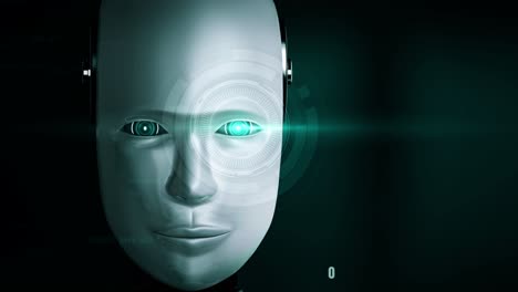 robot futurista inteligencia artificial humanoide ai programación codificación