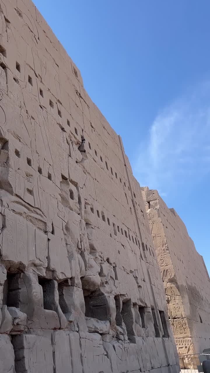 A view of an ancient Building, low angle shot
