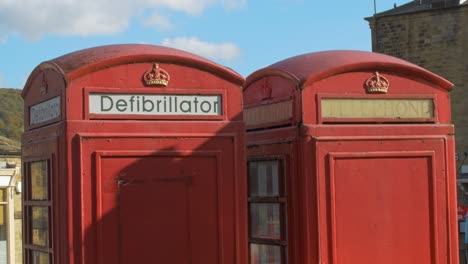 british red phone boxes and defibrillator conversion in uk