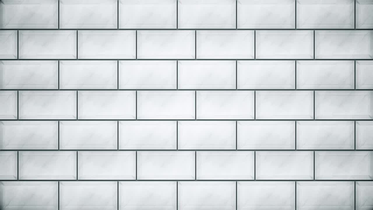 추상적인  벽돌은 혼란스럽게 나타나고 회색 배경에 벽을 형성합니다. 모노크롬. 애니메이션. 많은 수평 줄에  직사각형.