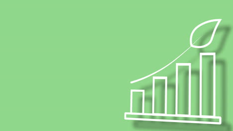 green business growth chart