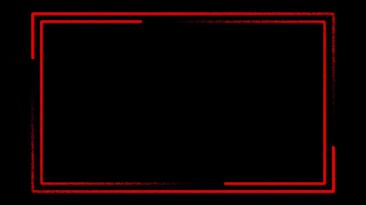 네온 빛나는 선에서 빨간 경계 배경 - 비디오 애니메이션
