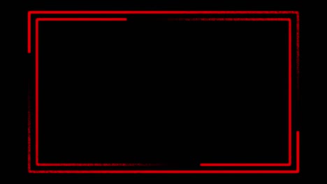 red border background from neon glowing lines - video animation