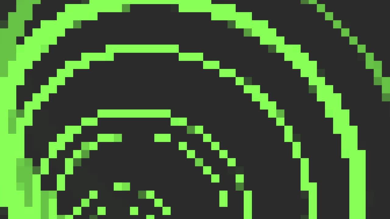 Gradient green small pixels