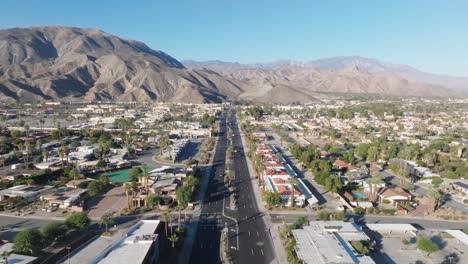 palm desert, california drone video moving forward