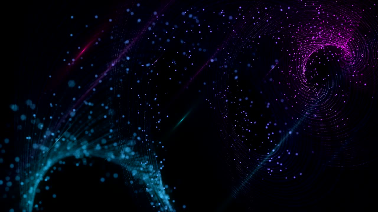 Disco Particles Background with Lights. Neon Particles