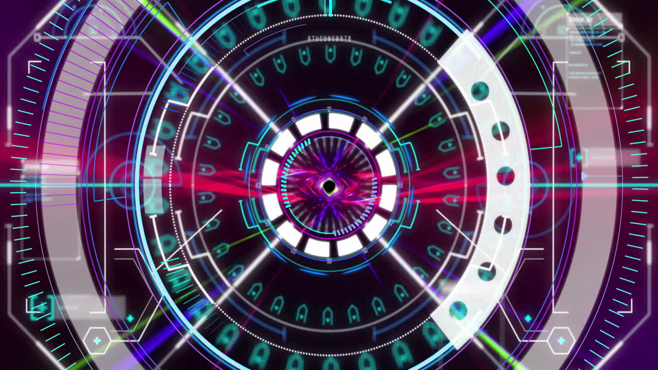 범위 스캐닝과 데이터 처리의 애니메이션