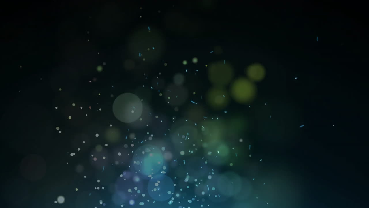 animazione di punti luminosi su sfondo nero