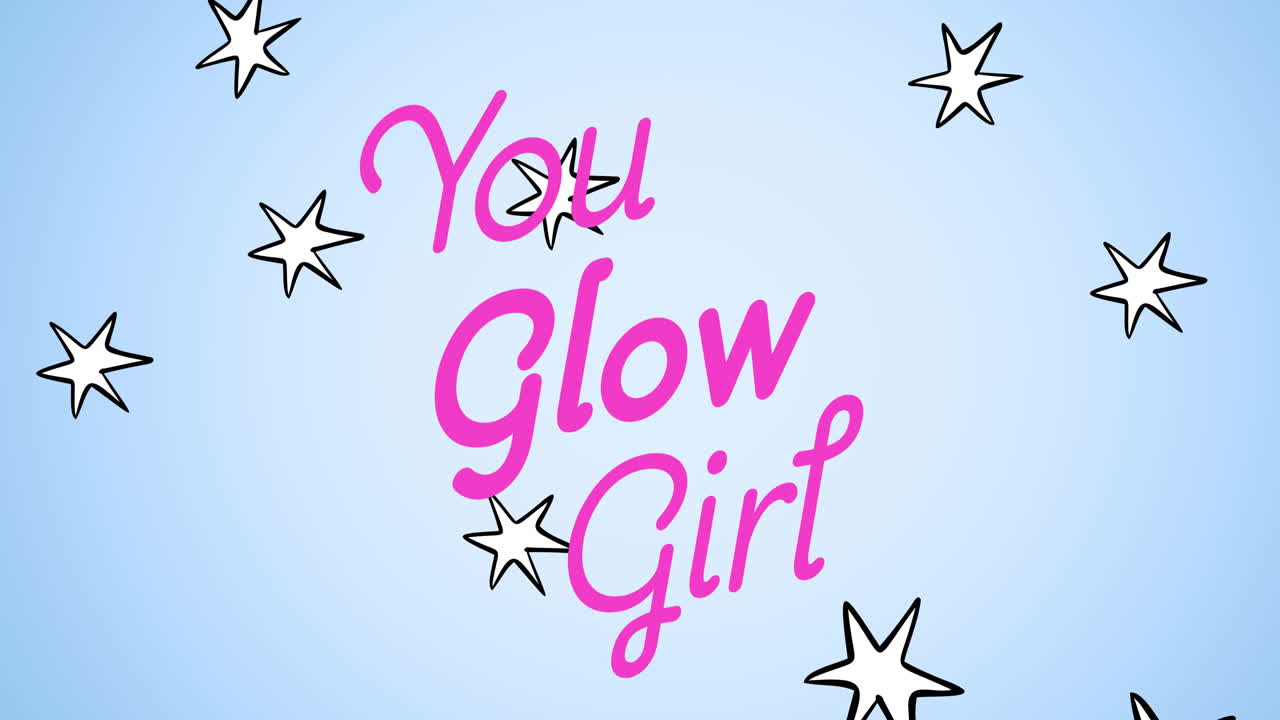 당신이 빛나는 소녀 텍스트의 애니메이션, 떨어지는 별 위에