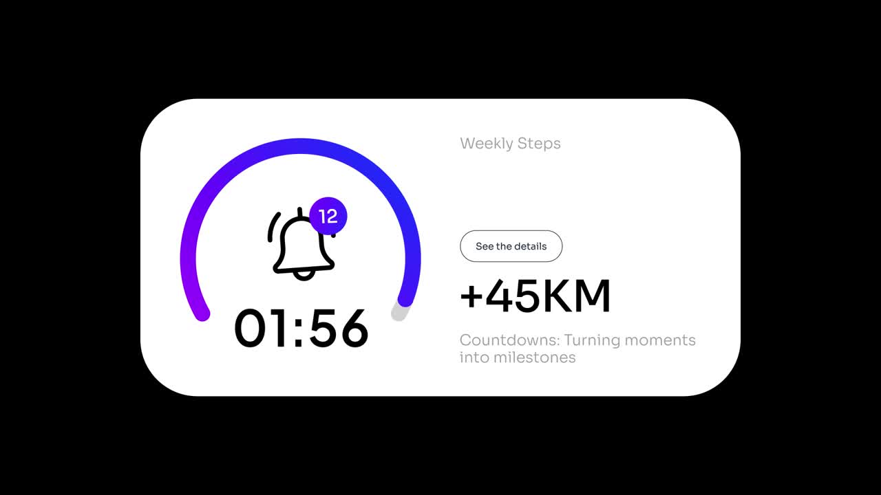 Animated Digital Countdown Timers and Clocks Collection