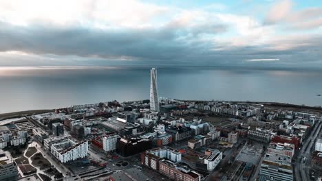 Drohnenaufnahmen-Von-Malmö,-Schweden