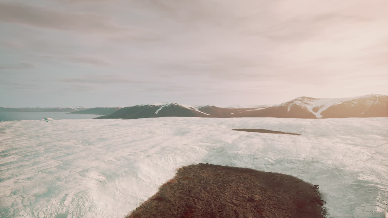 paisaje de los glaciares árticos