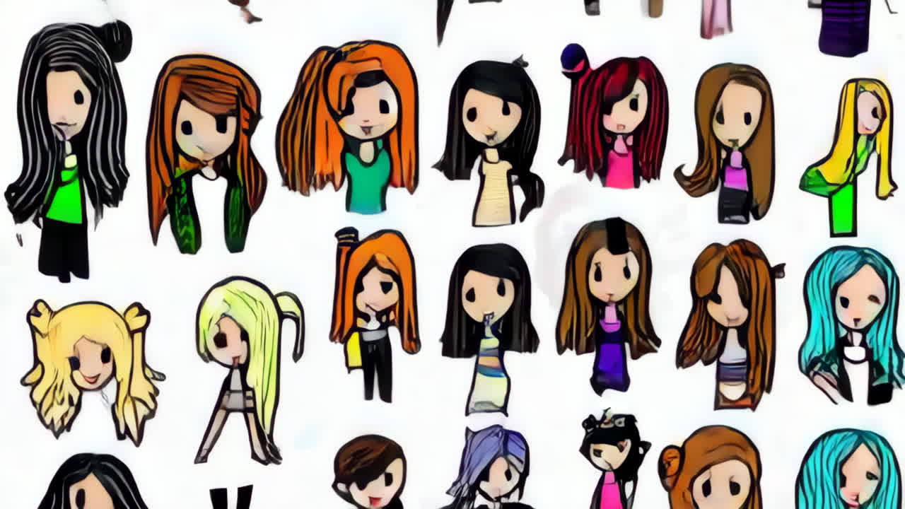 Collection of Diverse Cartoon Characters