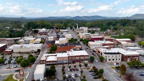 aerial pullout from lenoir nc, north carolina