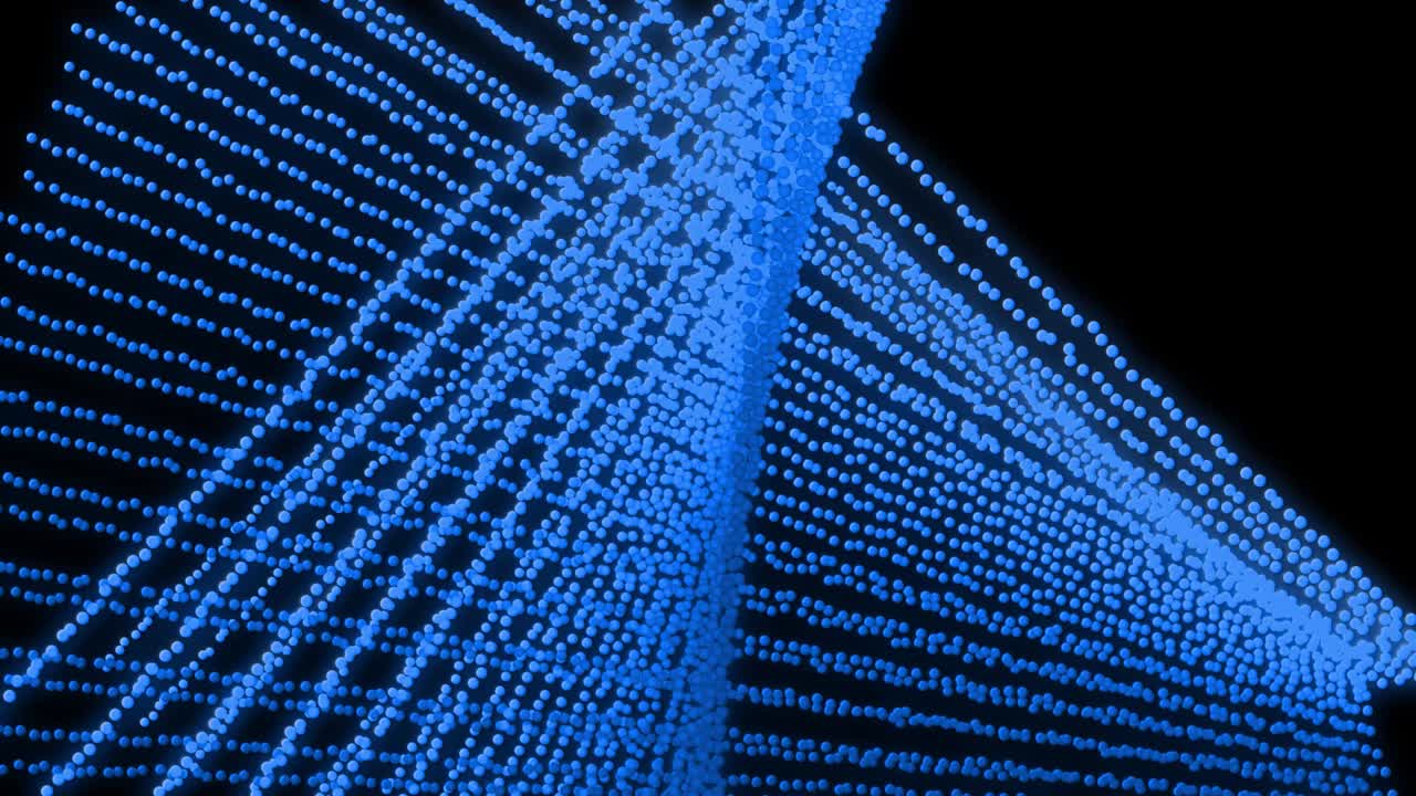 padrão de forma de ponto de cor azul animação gráficos de movimento