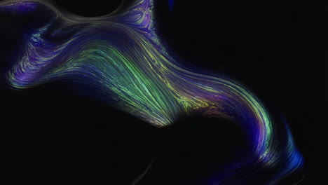 abstract flowing colorful lines on dark background