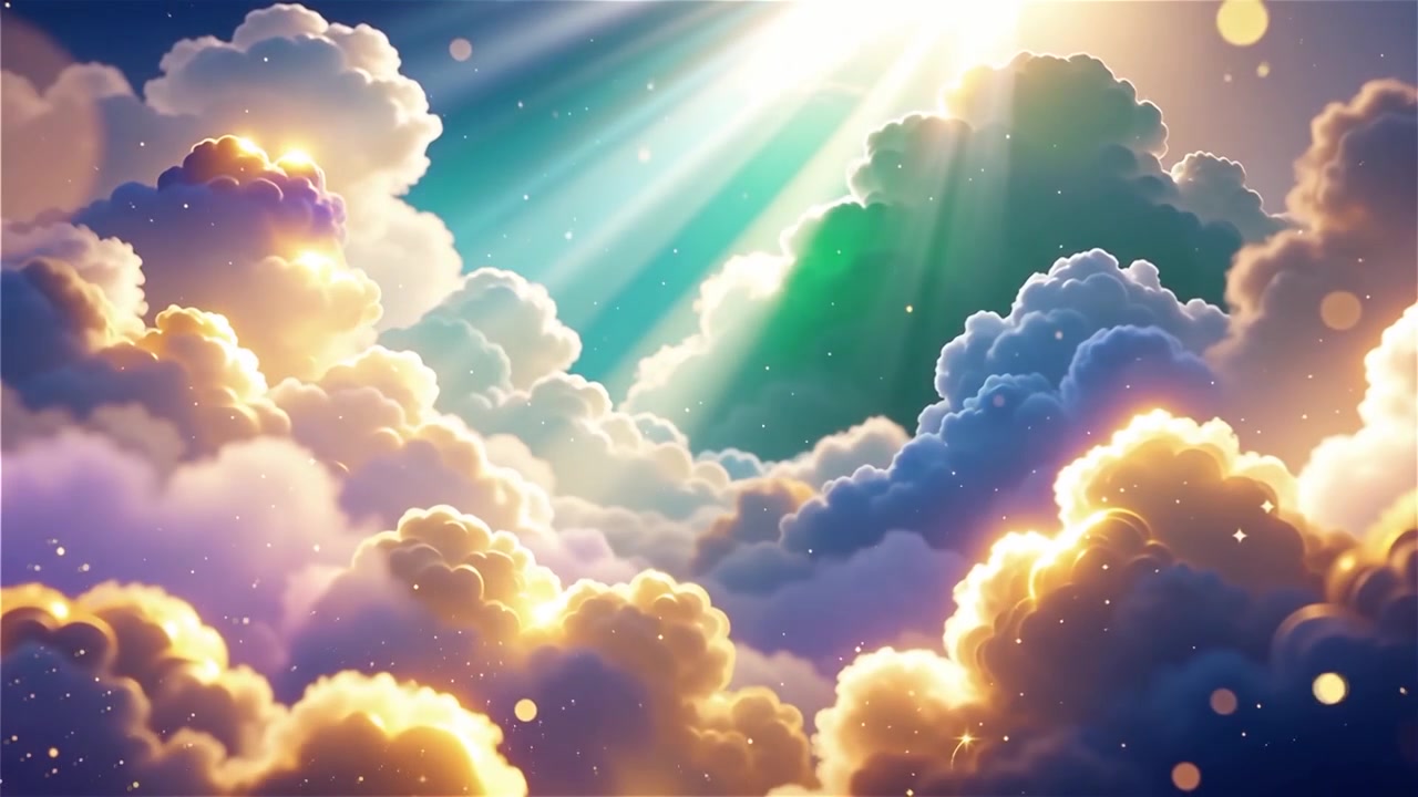 Christian Heavenly Light Worship Background