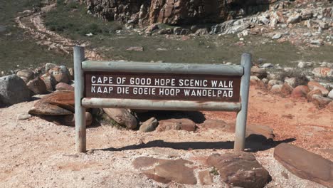 sign of 'cape of good hope' in capetown, south africa