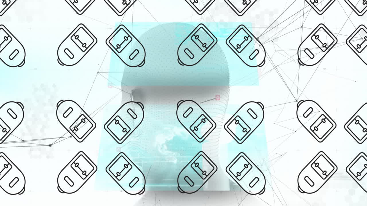 검은색 배경에 노란색 라인러 아이콘