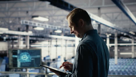 jolly it professional monitors server room activity using tablet