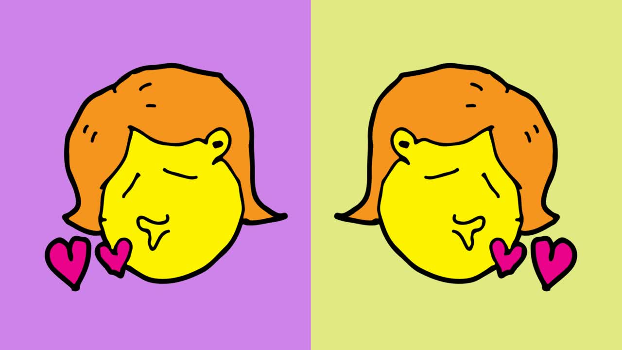 niños dibujando arte pop fondo sin costuras con el tema de las mujeres besan