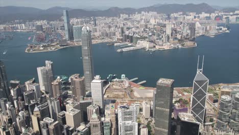 hong kong victoria harbour hyperlapse in day time