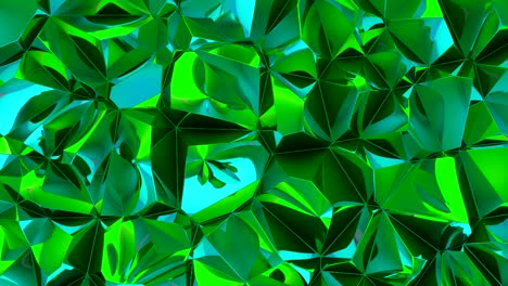 3d Close up, Looped abstract background consisting of precious crystals, iridescent in the light. Perfectly fit for your project as a trendy background.