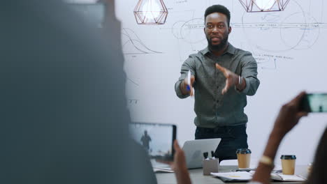 Businessman,-black-man-and-workshop