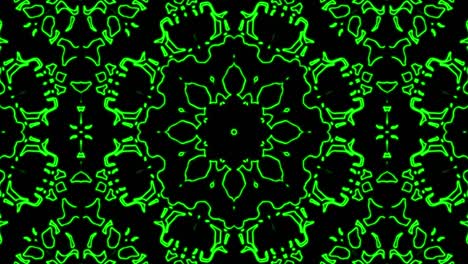 rayas abstractas efecto caleidoscopio. ondas líquidas verdes fondo de movimiento abstracto corporativo. bucle sin costuras. formas de movimiento contorno borde. rayas de onda. animación de video vj, 4k