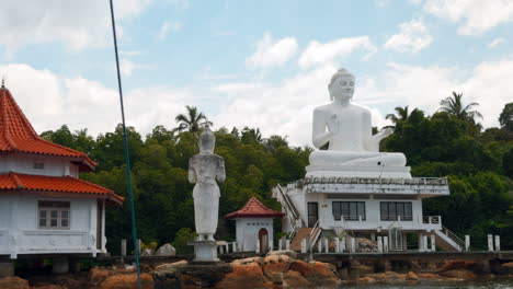 giant buddha statue at a buddhist temple