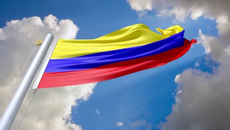 waving flag of colombia