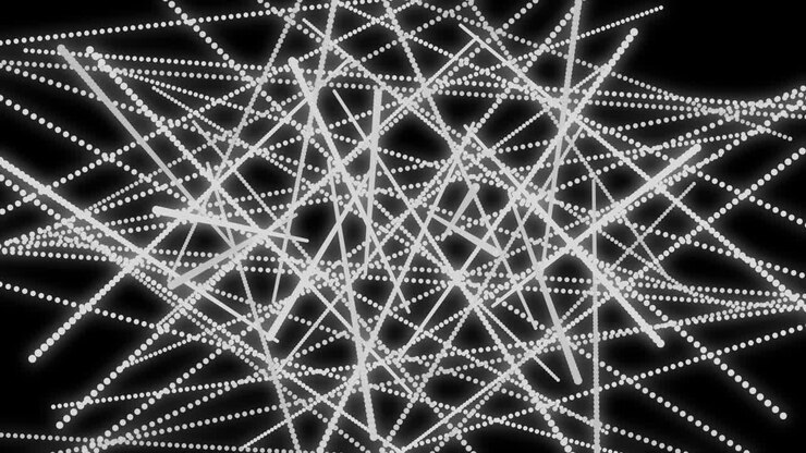 White color Dot Shape Pattern animation motion graphics