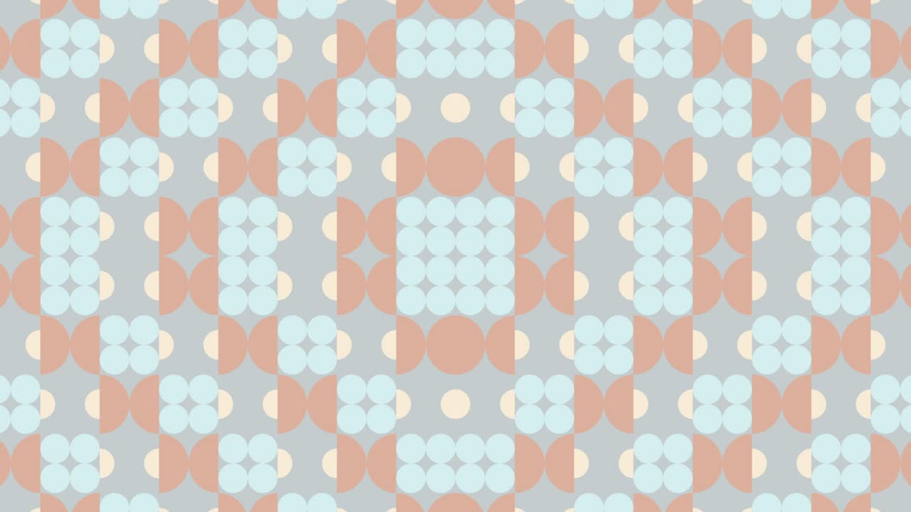 Abstract multicolor geometric pattern with dynamic shapes. Endless motion graphic background in a flat design. Seamless loop modern concept mosaic