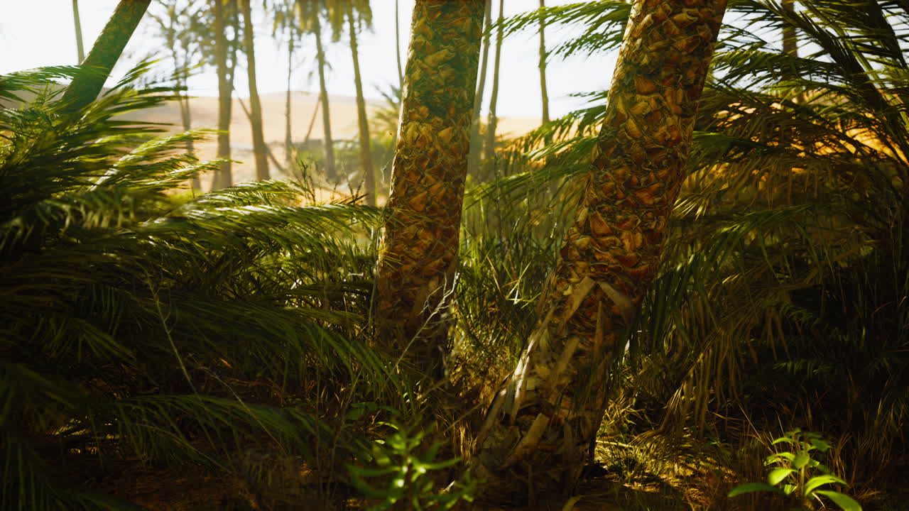el sendero del oasis de las palmas es una de las muchas caminatas populares en el parque nacional