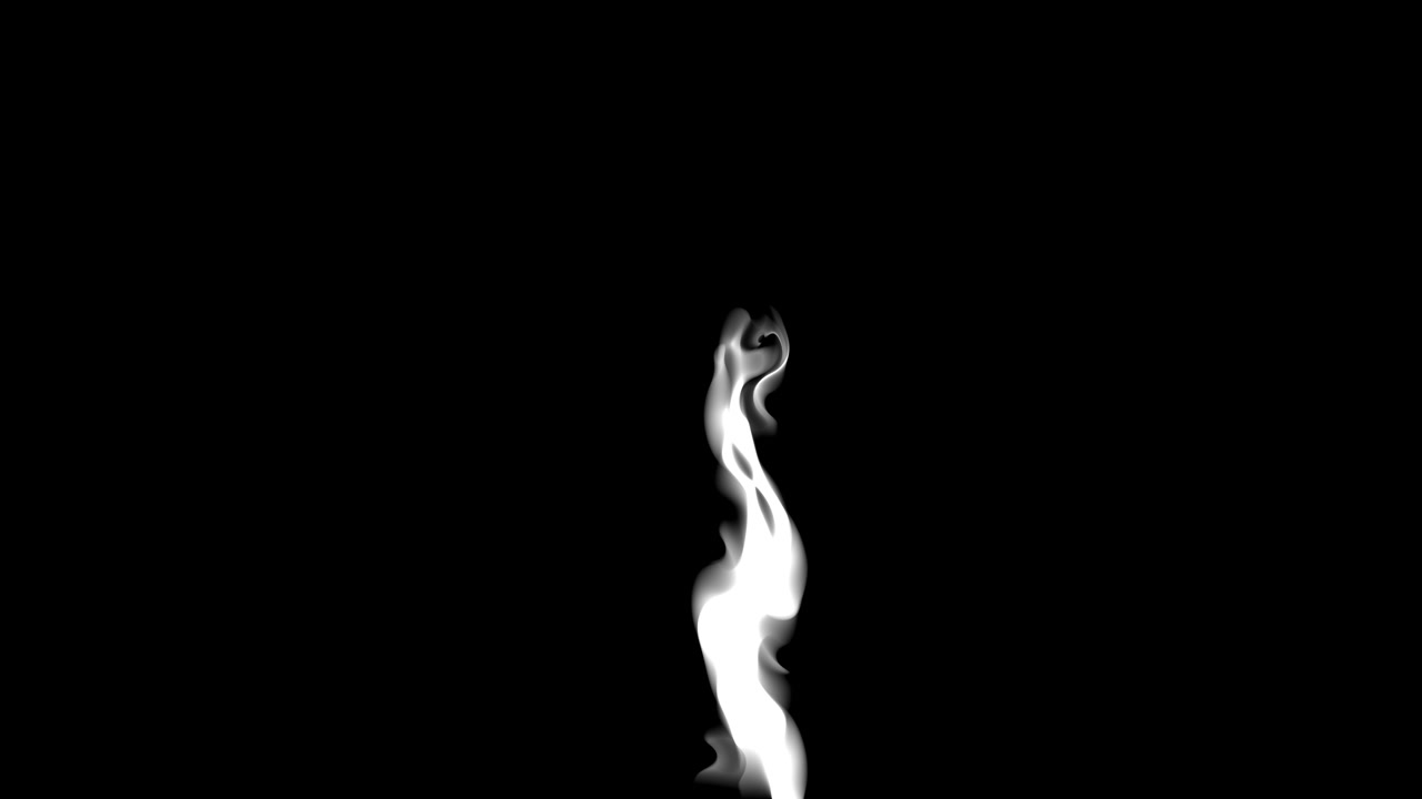 Fumo bianco che si innalza su uno sfondo nero