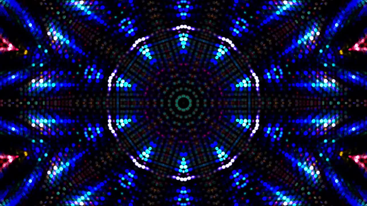 líneas brillantes que establecen el movimiento de la onda, coloridas, sobre un fondo negro