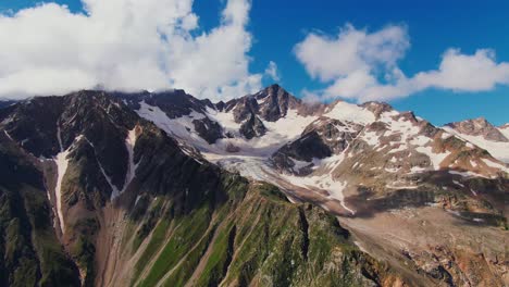 majestic mountain peaks and glaciers