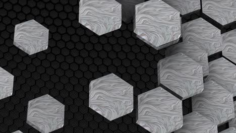 abstract hexagon animation multicolor pattern 4k smooth concept