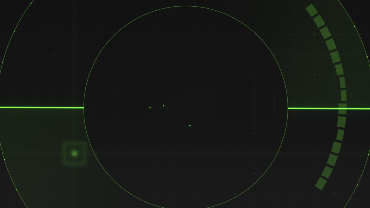 Dynamic Computer Display: Circles HUD & Cosmic Aesthetics