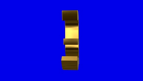 shiney spinning british pound sign screen