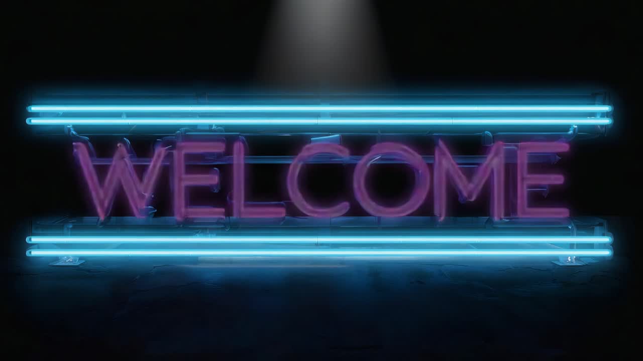 Welcome Neon Sign