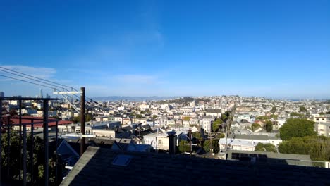 timelapse - city view from window