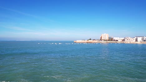 aerial view of the coastline of cadiz spain, multiple angle shot