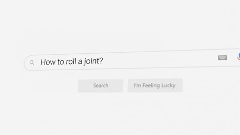 searching for how to roll a joint? on internet browser