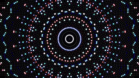 hermoso caleidoscopio abstracto que brilla, una luz radiante que regula los movimientos sutiles