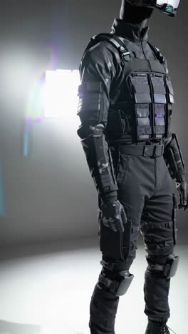 close-up of tactical uniform