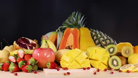 a vibrant assortment of various fresh fruits