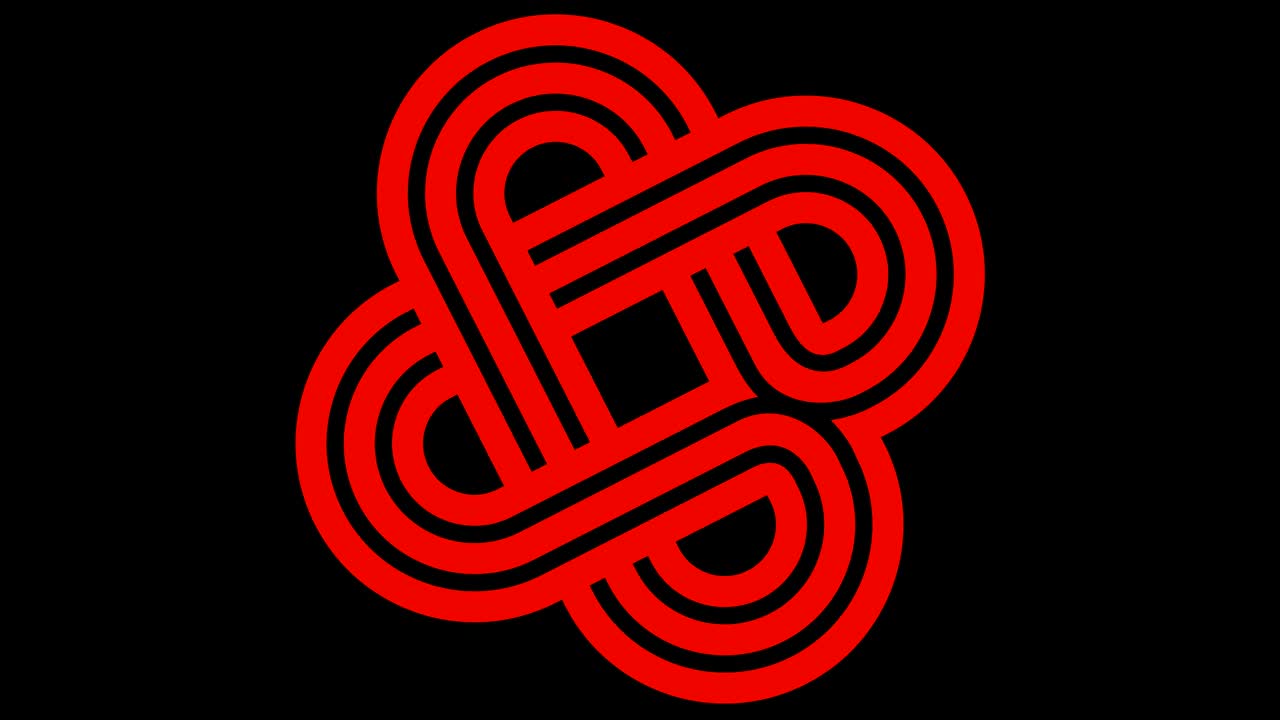 modello video 4k stroboscopico e effetto ipnotico, in formato video 16: 9.